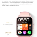 DM60+ 1.83 inch BT5.2 Smart Sport Watch, Support Bluetooth Call / Sleep / Blood Sugar / Blood Oxygen / Temperature / Heart Rate / Blood Pressure Health Monitor - Image 5