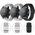 22mm Five-bead Steel Dual-press Buckle Watch Band - Image 2
