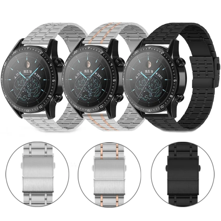 EDA0062458_B1.webp 22mm Five-bead Steel Dual-press Buckle Watch Band - Image 2