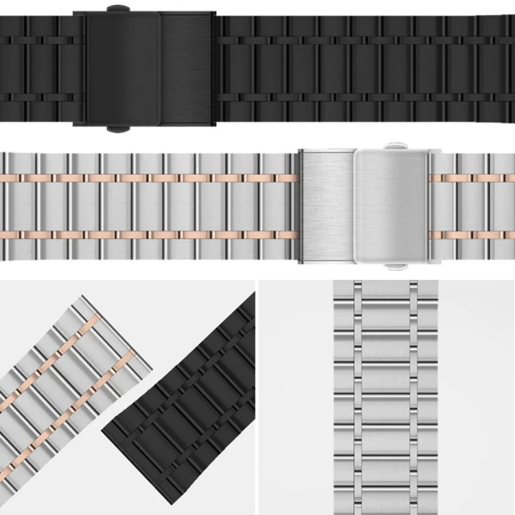 EDA0062458_B4.webp 22mm Five-bead Steel Dual-press Buckle Watch Band - Image 5
