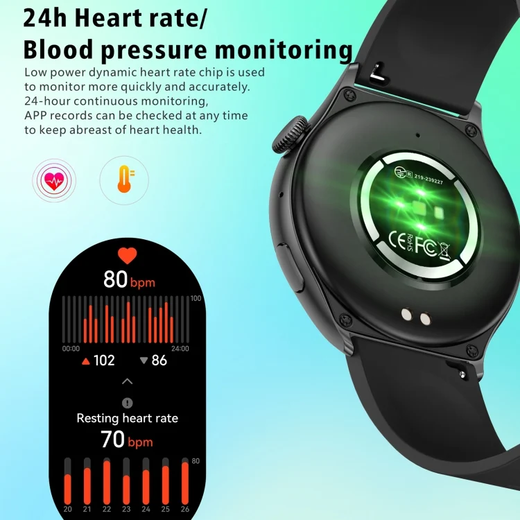EDA0062464_B4.webp QX10 1.43 inch BT5.2 Smart Sport Watch, Support Sleep / Heart Rate / Blood Oxygen / Blood Pressure Health Monitor - Image 5