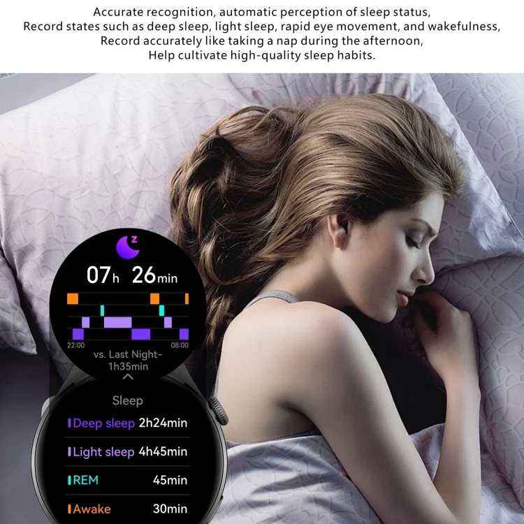 EDA0062464_B5.webp QX10 1.43 inch BT5.2 Smart Sport Watch, Support Sleep / Heart Rate / Blood Oxygen / Blood Pressure Health Monitor - Image 6