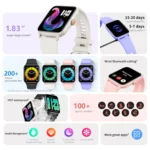 QS13 1.83 inch BT5.2 Smart Sport Watch, Support Bluetooth Call / Sleep / Blood Sugar / Blood Oxygen / Heart Rate / Blood Pressure Health Monitor - Image 2