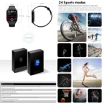QS16 Pro 1.83 inch BT5.0 Smart Sport Watch, Support Bluetooth Call / Sleep / Blood Oxygen / Temperature / Heart Rate / Blood Pressure Health Monitor - Image 9