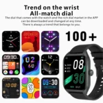 Qx5 1.96 inch BT5.2 Smart Sport Watch, Support Bluetooth Call / Sleep / Blood Oxygen / Temperature / Heart Rate / Blood Pressure Health Monitor - Image 11
