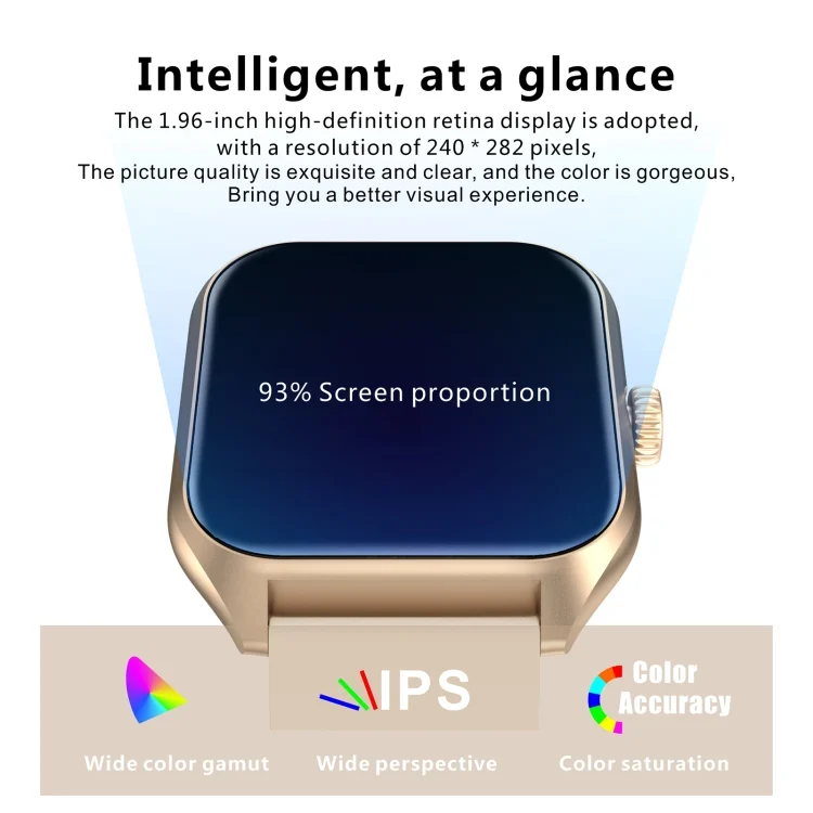 EDA0062505_B2.webp Qx5 1.96 inch BT5.2 Smart Sport Watch, Support Bluetooth Call / Sleep / Blood Oxygen / Temperature / Heart Rate / Blood Pressure Health Monitor - Image 3