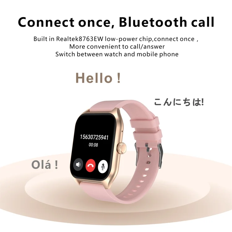 EDA0062505_B3.webp Qx5 1.96 inch BT5.2 Smart Sport Watch, Support Bluetooth Call / Sleep / Blood Oxygen / Temperature / Heart Rate / Blood Pressure Health Monitor - Image 4