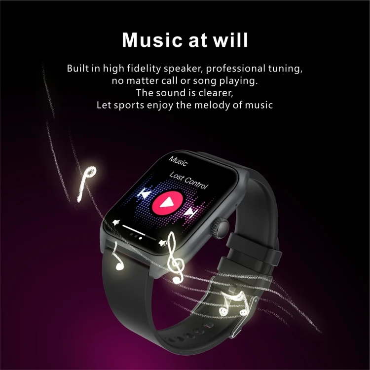 EDA0062505_B4.webp Qx5 1.96 inch BT5.2 Smart Sport Watch, Support Bluetooth Call / Sleep / Blood Oxygen / Temperature / Heart Rate / Blood Pressure Health Monitor - Image 5