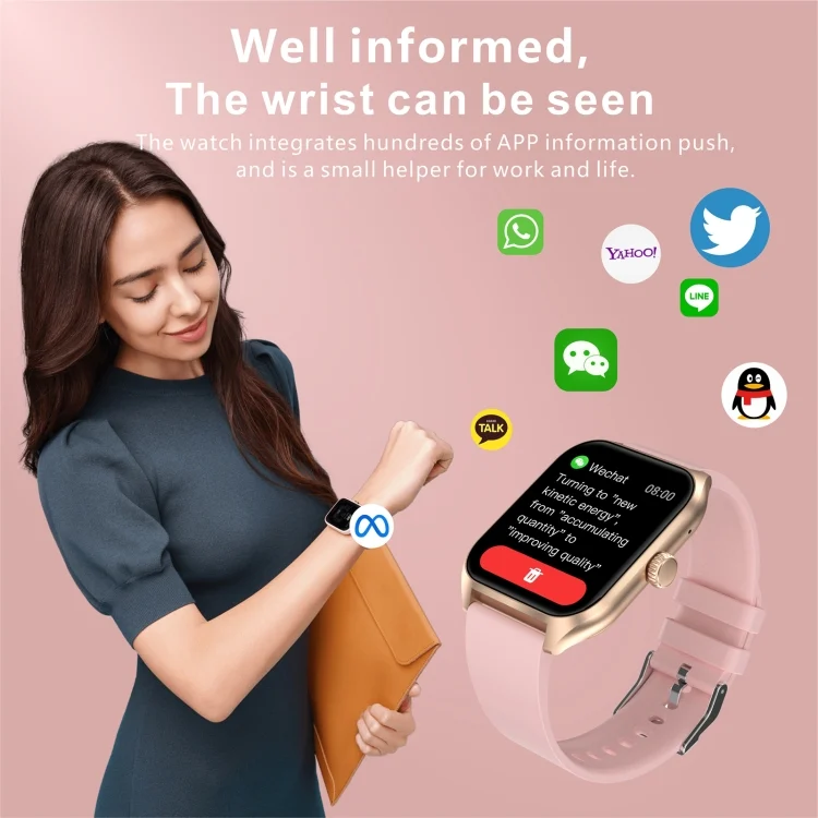 EDA0062505_B6.webp Qx5 1.96 inch BT5.2 Smart Sport Watch, Support Bluetooth Call / Sleep / Blood Oxygen / Temperature / Heart Rate / Blood Pressure Health Monitor - Image 7