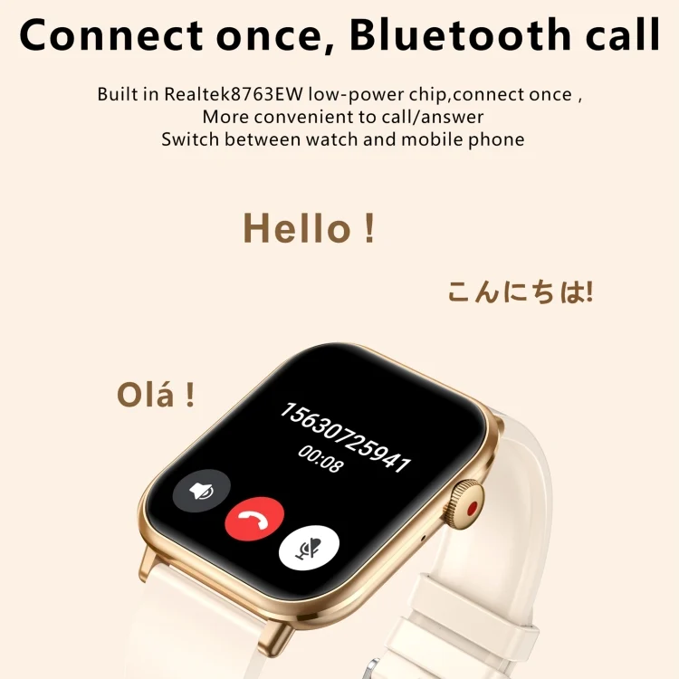 EDA0062509_B2.webp QX9 1.96 inch BT5.2 Smart Sport Watch, Support Bluetooth Call / Sleep / Blood Oxygen / Heart Rate / Blood Pressure Health Monitor - Image 3