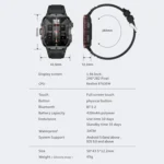 QX11 1.96 inch BT5.2 Smart Sport Watch, Support Bluetooth Call / Sleep / Blood Oxygen / Heart Rate / Blood Pressure Health Monitor - Image 2