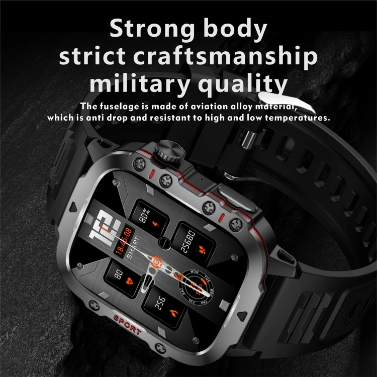 EDA0062511_B2.webp QX11 1.96 inch BT5.2 Smart Sport Watch, Support Bluetooth Call / Sleep / Blood Oxygen / Heart Rate / Blood Pressure Health Monitor - Image 3