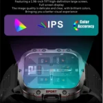 QX11 1.96 inch BT5.2 Smart Sport Watch, Support Bluetooth Call / Sleep / Blood Oxygen / Heart Rate / Blood Pressure Health Monitor - Image 4