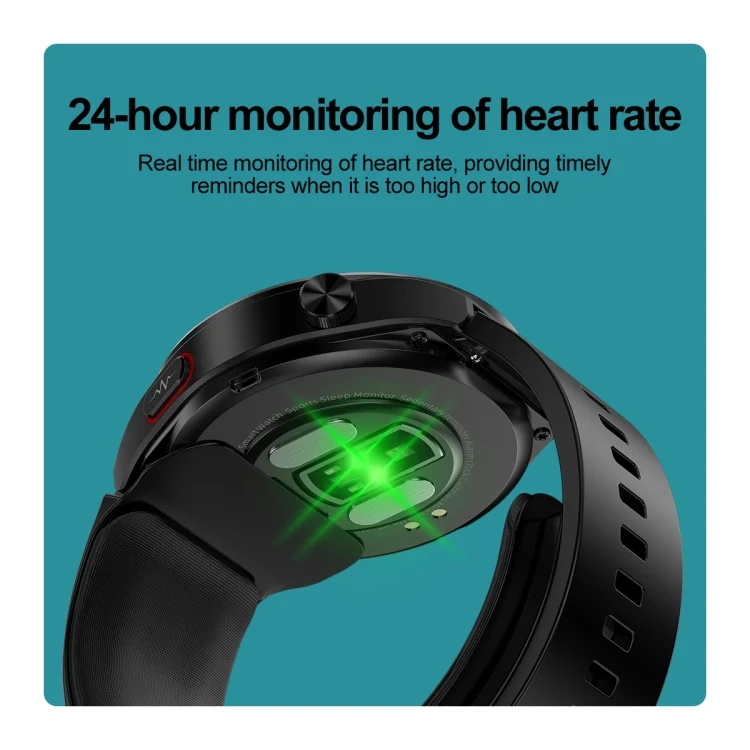 EDA0062625_B4.webp S22 Air Pump Blood Pressure Testing ECG Health Smart Watch, 1.39 inch Round Screen - Image 5