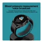 S22 Air Pump Blood Pressure Testing ECG Health Smart Watch, 1.39 inch Round Screen - Image 6