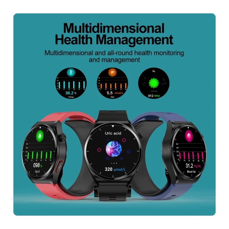 EDA0062625_B6.webp S22 Air Pump Blood Pressure Testing ECG Health Smart Watch, 1.39 inch Round Screen - Image 7