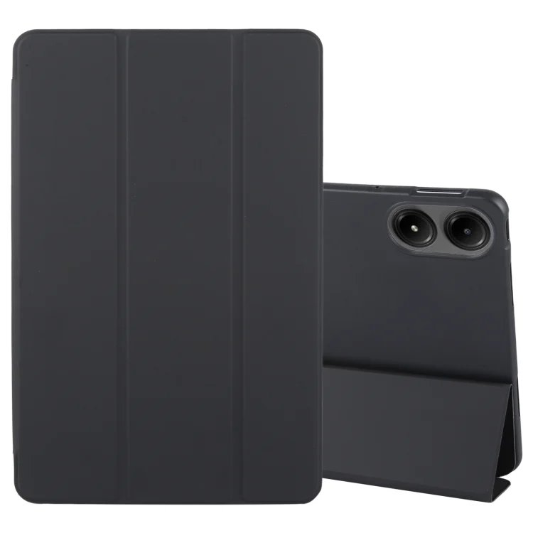 Tri-fold Silicone Leather Tablet Case, For Xiaomi Redmi Pad Pro 12.1, For Xiaomi Pad 6S Pro 12.4