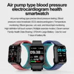 TK63 1.91 Inch Color Screen Air Pump Smart Watch, Supports Blood Pressure Monitoring / ECG - Image 2