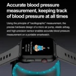 TK63 1.91 Inch Color Screen Air Pump Smart Watch, Supports Blood Pressure Monitoring / ECG - Image 3