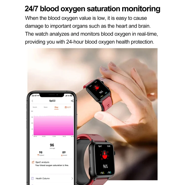 EDA0062645_B5.webp TK63 1.91 Inch Color Screen Air Pump Smart Watch, Supports Blood Pressure Monitoring / ECG - Image 6