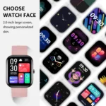 GTS5 2.0 inch Fitness Health Smart Watch, BT Call / Heart Rate / Blood Pressure / MET / Blood Glucose - Image 6