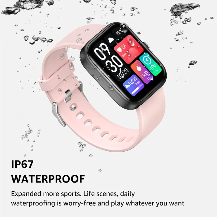 EDA006269201A_7.webp GTS5 2.0 inch Fitness Health Smart Watch, BT Call / Heart Rate / Blood Pressure / MET / Blood Glucose - Image 8