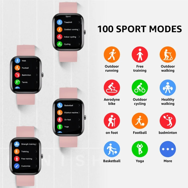 EDA006269201A_8.webp GTS5 2.0 inch Fitness Health Smart Watch, BT Call / Heart Rate / Blood Pressure / MET / Blood Glucose - Image 9