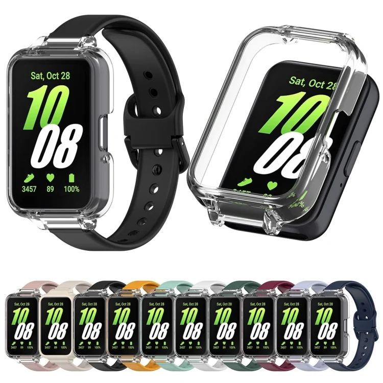 EDA0062754_B1.webp Half Coverage PC Watch Case + Silicone Watch Band Set - Image 2