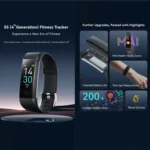 S5-4 Smart Bracelet IP68 Waterproof Heart Rate Sport Fitness Tracker Smart Watch - Image 2