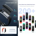 S5-4 Smart Bracelet IP68 Waterproof Heart Rate Sport Fitness Tracker Smart Watch - Image 4