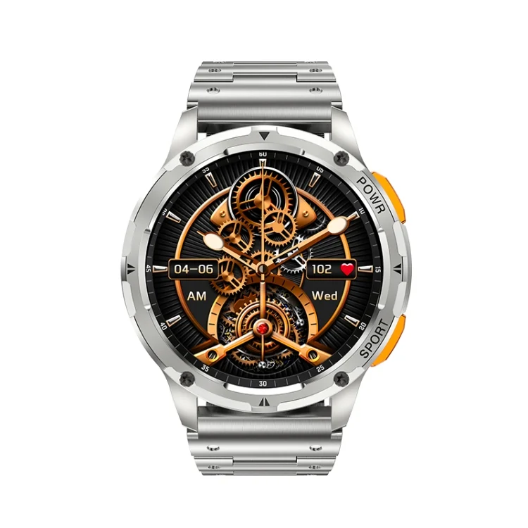 EDA006277401A_1.webp LEMFO AK59 1.43 inch AMLOED Round Screen Steel Strap Smart Watch - Image 9