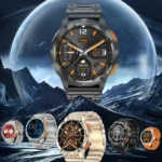 LEMFO AK59 1.43 inch AMLOED Round Screen Steel Strap Smart Watch - Image 2