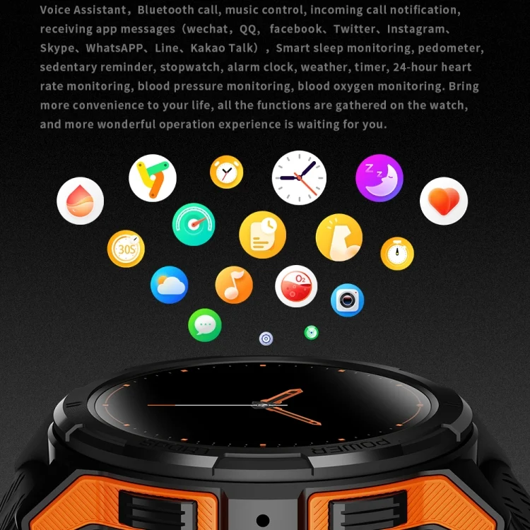 EDA0062777_B8.webp LEMFO C25 1.43 inch HD Round Screen Outdoor Smart Watch Supports Blood Oxygen Detection/Sedentary Reminder - Image 9