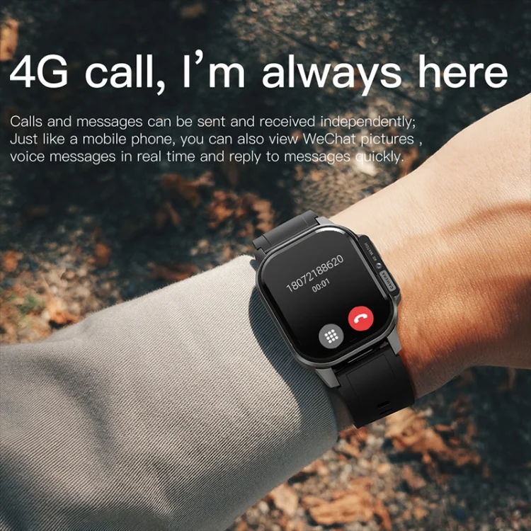EDA006278001A_10.webp LEMFO DM62 2.13 inch AMOLED Square Screen Smart Watch Android 8.1 - Image 11