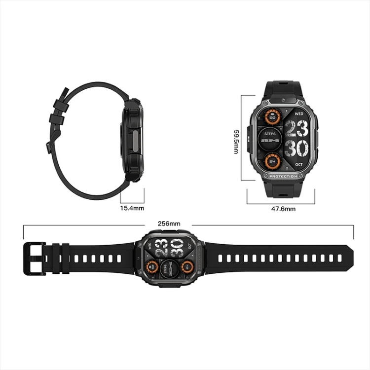 EDA006278601A_3.webp LEMFO DM63 2.13 inch AMOLED Square Screen Smart Watch Android 8.1 - Image 4