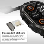 LEMFO DM63 2.13 inch AMOLED Square Screen Smart Watch Android 8.1 - Image 5