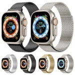 Milanese Loop Magnetic Clasp Stainless Steel Watch Band, For Apple Watch Ultra 49mm, For Apple Watch Series 8 41mm, For Apple Watch Series 8 45mm, For Apple Watch SE 2022 40mm... - Image 2