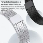Milanese Loop Magnetic Clasp Stainless Steel Watch Band, For Apple Watch Ultra 49mm, For Apple Watch Series 8 41mm, For Apple Watch Series 8 45mm, For Apple Watch SE 2022 40mm... - Image 3