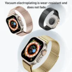 Milanese Loop Magnetic Clasp Stainless Steel Watch Band, For Apple Watch Ultra 49mm, For Apple Watch Series 8 41mm, For Apple Watch Series 8 45mm, For Apple Watch SE 2022 40mm... - Image 4
