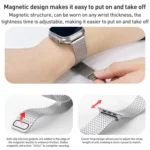 Milanese Loop Magnetic Clasp Stainless Steel Watch Band, For Apple Watch Ultra 49mm, For Apple Watch Series 8 41mm, For Apple Watch Series 8 45mm, For Apple Watch SE 2022 40mm... - Image 5