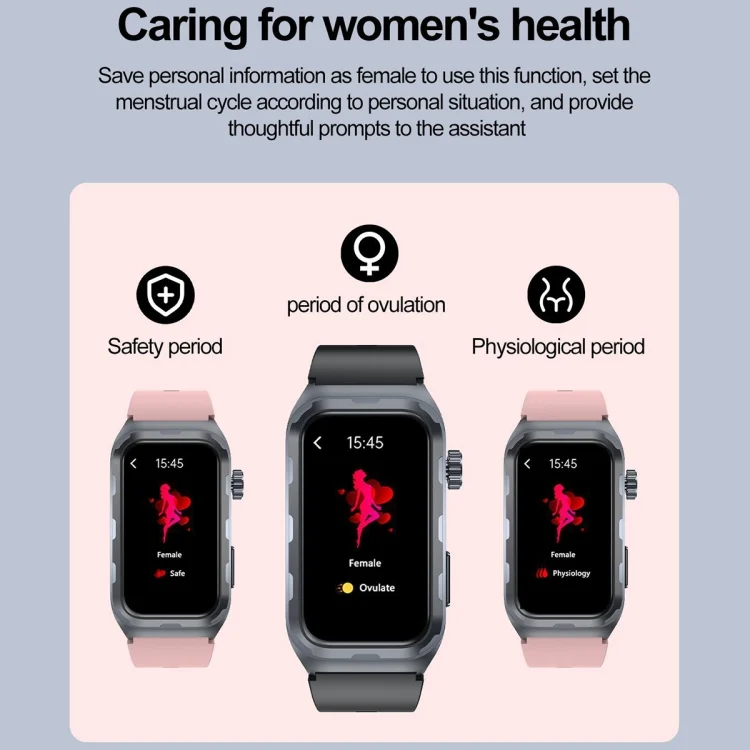 EDA0062850_B15.webp TK79 1.47 inch IP68 Waterproof Smart Watch, Support ECG / Blood Glucose / Blood Oxygen Monitoring / Uric Acid - Image 16