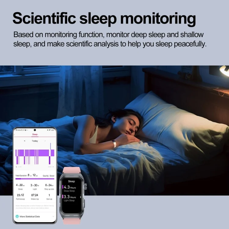 EDA0062850_B16.webp TK79 1.47 inch IP68 Waterproof Smart Watch, Support ECG / Blood Glucose / Blood Oxygen Monitoring / Uric Acid - Image 17