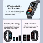 TK79 1.47 inch IP68 Waterproof Smart Watch, Support ECG / Blood Glucose / Blood Oxygen Monitoring / Uric Acid - Image 6