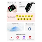 HD12 1.75 inch IP68 Waterproof Smart Watch, Support Blood Oxygen Monitoring - Image 4