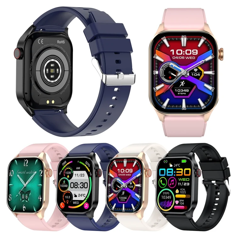 EDA0062854_B1.webp T98 2.04 inch IP68 Waterproof Bluetooth Call Smart Watch, Support Blood Oxygen Monitoring - Image 2
