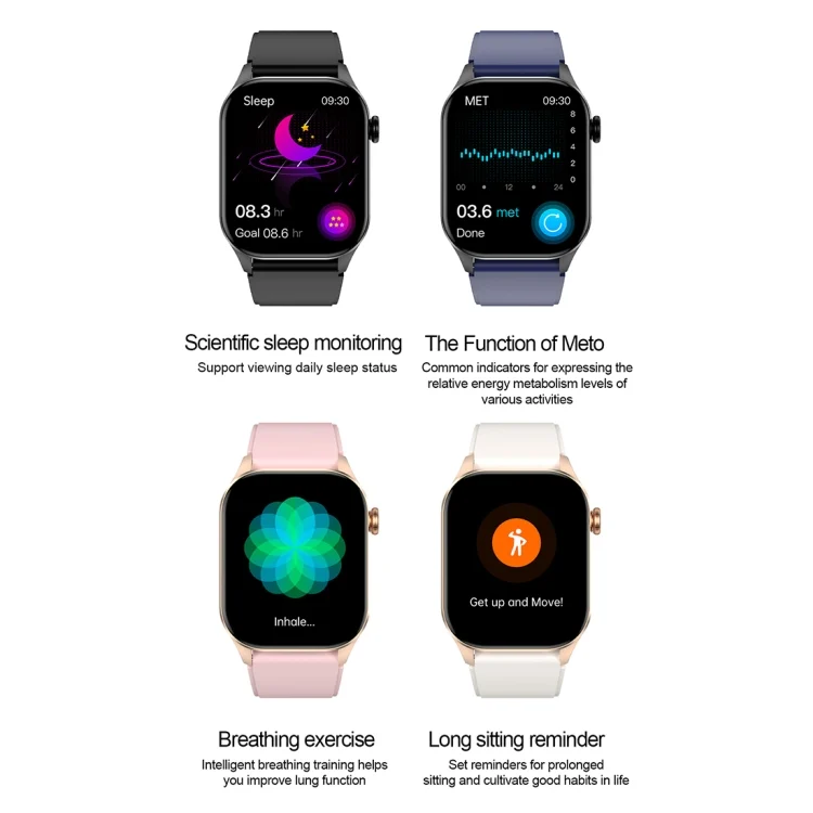 EDA0062854_B11.webp T98 2.04 inch IP68 Waterproof Bluetooth Call Smart Watch, Support Blood Oxygen Monitoring - Image 12