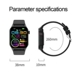 T98 2.04 inch IP68 Waterproof Bluetooth Call Smart Watch, Support Blood Oxygen Monitoring - Image 3