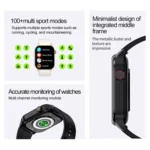 T98 2.04 inch IP68 Waterproof Bluetooth Call Smart Watch, Support Blood Oxygen Monitoring - Image 5