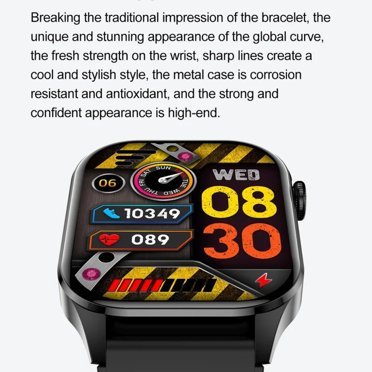 EDA0062854_B5.webp T98 2.04 inch IP68 Waterproof Bluetooth Call Smart Watch, Support Blood Oxygen Monitoring - Image 6