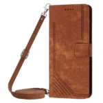 Skin Feel Stripe Pattern Leather Phone Case with Lanyard, For OnePlus Ace 3, For OnePlus 12 - Image 2